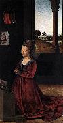 Petrus Christus Wife of a Donator oil on canvas